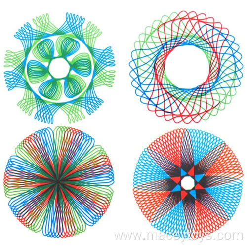 28pcs Kids Craft Drawing Spirograph Geometric Ruler Set